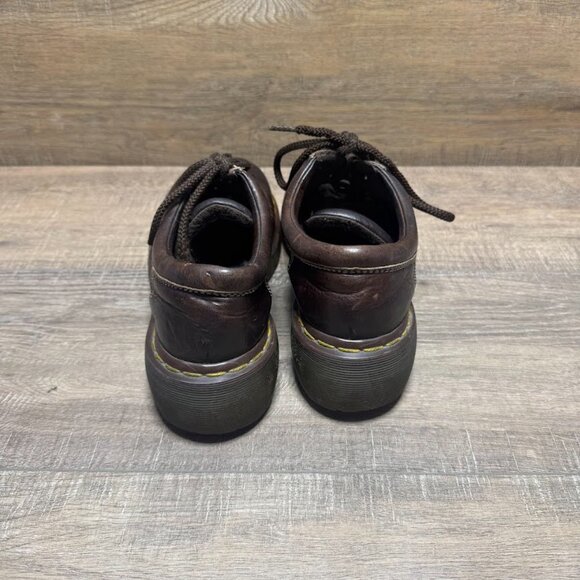Dr. Martens Brown Leather Chunky Oxford Shoes Women's Size 9 - Picture 3 of 7